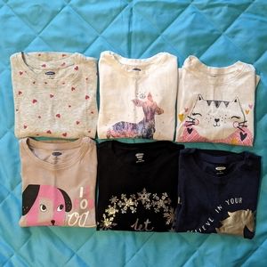 6 old navy long sleeve girl shirts 4T